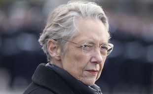 La Première ministre Elisabeth Borne à la cérémonie du 11-Novembre, le 11 novembre 2023, à Paris.