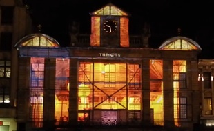 Extrait du video-mapping du Théâtre du Nord
