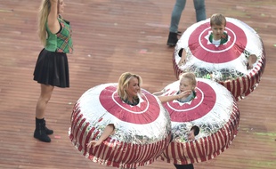 La cérémonie d'ouverture des Jeux du Commonwealth, à Glasgow, en Ecosse, le 23 juillet 2014.