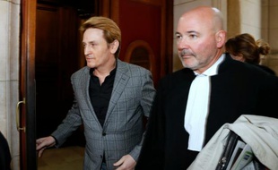 L'acteur français Benoît Magimel arrive à son procès pour blessures involontaires, délit de fuite et usage de stupéfiants, au palais de justice de Paris le 24 mai 2016