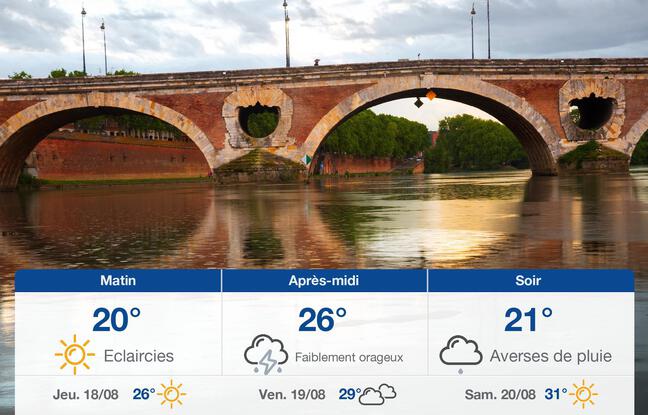 Météo Toulouse: Prévisions du mercredi 17 août 2022