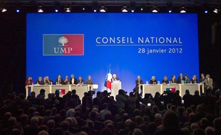 Le Conseil national de l'UMP, à Paris, le 28 janvier 2012.