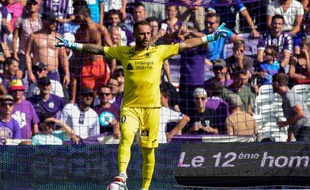 Baptiste Reynet lors de TFC - Bordeaux en Ligue 1, le 19 août 2018 au Stadium de Toulouse.