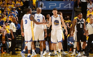 Les Warriors lors des finales NBA