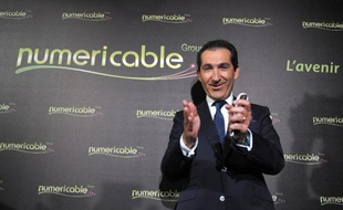 L'homme d'affaires français Patrick Drahi à Paris le 17 mars 2014