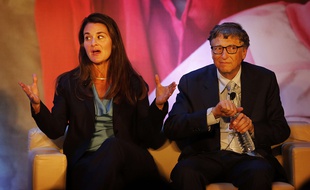 Bill et Melinda Gates à New Delhi en Inde, le 18 septembre 2014.