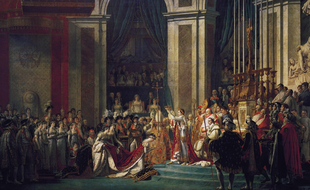 La célèbre toile de David, Le sacre de Napoléon.
