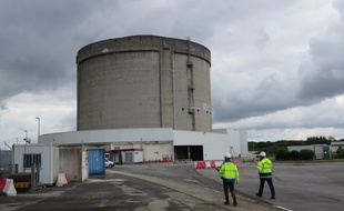 L'enceinte réacteur de la centrale nucléaire de Brennilis, dans le Finistère.