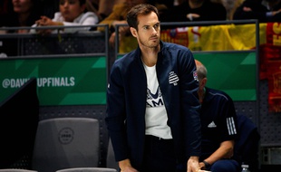 Andy Murray lors de la Coupe Davis à Madrid en novembre 2019.