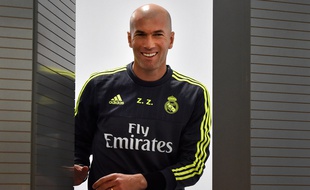 Zinédine Zidane, le nouvel entraîneur du Real Madrid, le 8 janvier 2016.