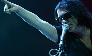 Brian Molko, chanteur de Placebo, le 2 juin 2015, à Rabat.