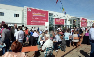 Le parvis de l'espace Encan à La Rochelle, le 28 août 2014.
