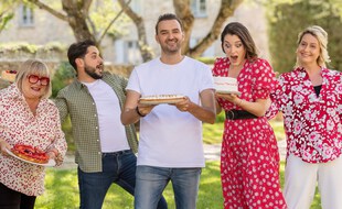 Cyril Lignac et les membres du jury de « Mon gâteau est le meilleur de France »