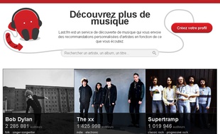Capture d'écran du site Last.FM.