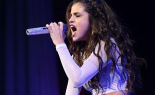 Selena Gomez lors de son concert au Barclays Center de New York le 16 octobre 2013