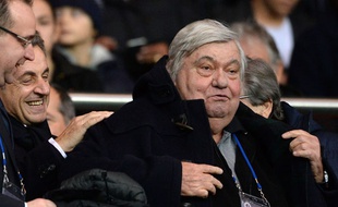 Louis Nicollin, le 20 février 2014 au Parc des Princes.