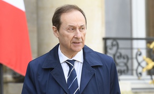 Le président de la fédération des sports de glace, Didier Gailhaguet, en 2018 à l'Elysée.