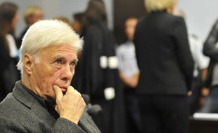 Guy Bedos le 7 septembre au tribunal de Nancy, où il comparaît pour injure publique envers Nadine Morano