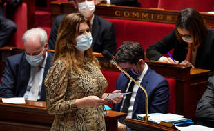Marlène Schiappa dans l'hémicycle de l'Assemblée nationale en février 2021 (illustration)