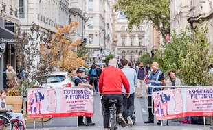 En octobre lors d'un samedi de piétonisation de la presqu'île lyonnaise.