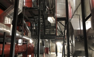 A l'intérieur de la chaufferie biomasse de Sevran