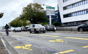 Couloir bus sur les boulevards à Bordeaux