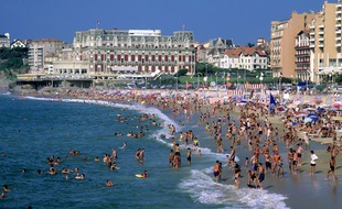 La Grande Plage de Biarritz.