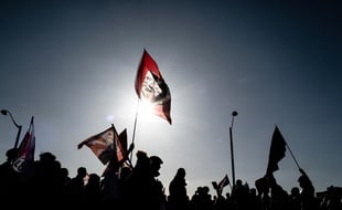 Les manifestants ont mené plusieurs actions coups de poing.