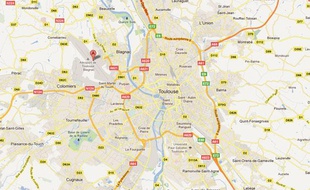 Google Maps de l'aéroport de Toulouse-Blagnac (Haute-Garonne).