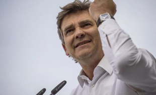 Arnaud Montebourg à la Fête de la Rose à Frangy-en-Bresse, le 24 août 2014