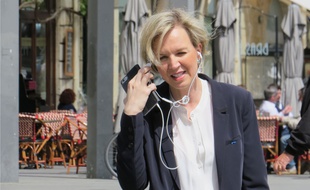 Virginie Calmels, à son arrivée à la mairie de Bordeaux le 7 mai 2015