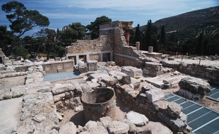 Les ruines du site grec de Knossos.