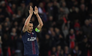 Zlatan, lors de ses adieux au Parc le 14 mai 2016.