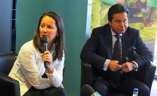 Johanna Rolland et Waldemar Kita le 19 septembre 2017 à Nantes.
