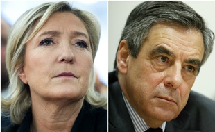 Marine Le Pen et François Fillon.