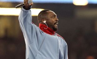 Le chanteur Will.i.am à Cardiff