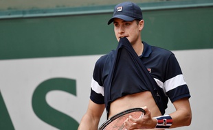 L'Américain John Isner, le 27 mai 2016, à Roland-Garros.