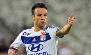 Le milieu international de l'Olympique Lyonnais Mathieu Valbuena le 26 septembre 2015 à Lyon