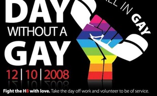 Le 10 décembre 2008, jour sans gays aux Etats-Unis