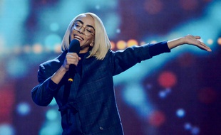 Le chanteur Bilal Hassani à Kiev en Ukraine.