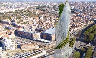 La Tour Occitanie dominera le quartier Matabiau qui sera complétement revu et corrigé d'ici trente ans.