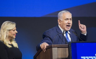 Benjamin Netanyahou, lors de la soirée électorale des législatives du début de l'année. (archives)