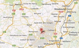 Google map de La Bresse, dans les Vosges.