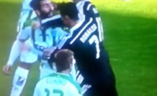 Cristiano Ronaldo expulsé à Cordoue, le 24 janvier 2014.
