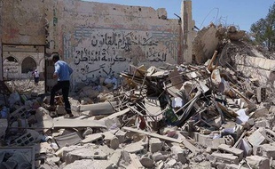La prison de Tadmor, en Syrie, détruite par Daesh (Image d'illustration prise le 30 mai 2015).