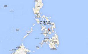 Google Map de Cebu, aux Philippines.