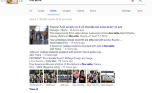 Une recherche dans Google News.