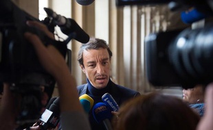 Karim Achoui, le 17 septembre 2013 à son arrivée à la cour d'assises de Paris.