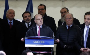 Le ministre de l'Intérieur Bernard Cazeneuve, le 7 décembre 20147 à Créteil