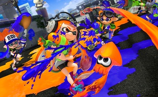 Le jeu vidéo Splatoon sur Nintendo Wii.